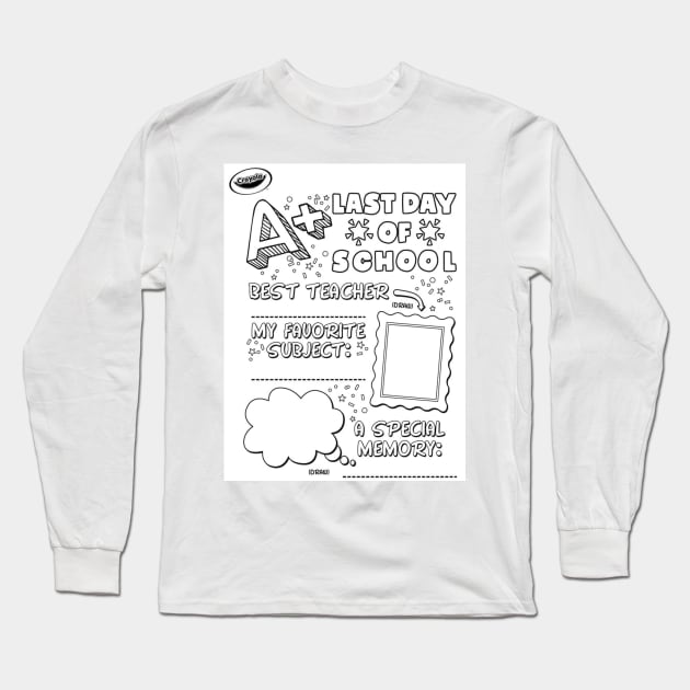 Last Day Of School Best Teacher Long Sleeve T-Shirt by Aquora Art